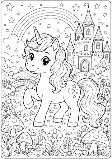 Magic Unicorn printable worksheet preview